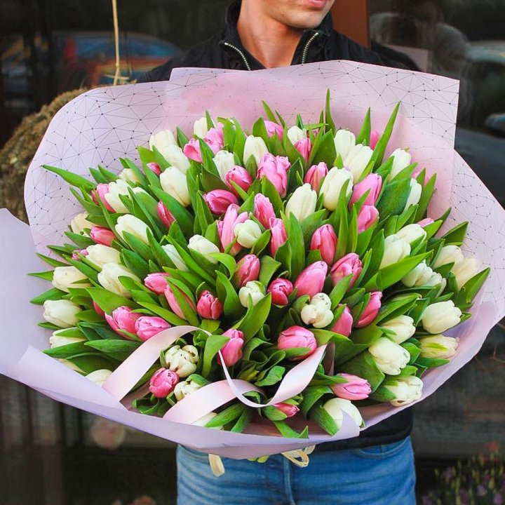 101 тюльпан микс в Братске