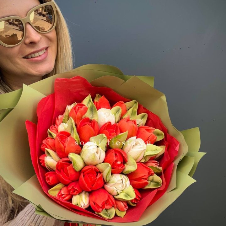 Зефирный букет из тюльпанов в Братске